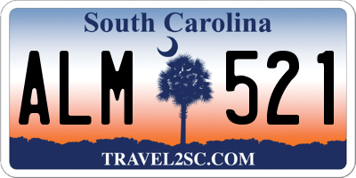 SC license plate ALM521