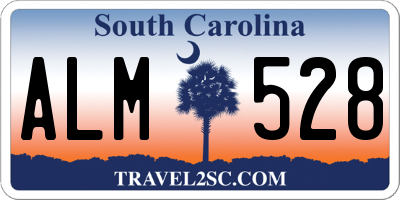 SC license plate ALM528