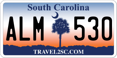 SC license plate ALM530