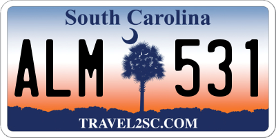 SC license plate ALM531
