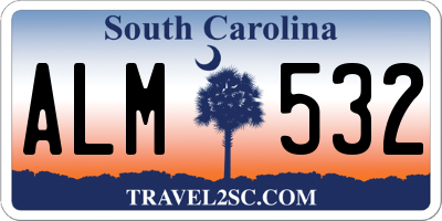 SC license plate ALM532
