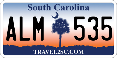 SC license plate ALM535