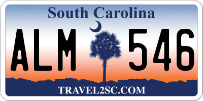 SC license plate ALM546