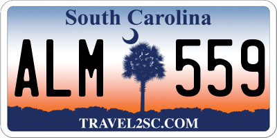 SC license plate ALM559