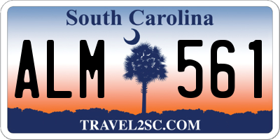 SC license plate ALM561