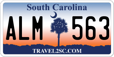 SC license plate ALM563