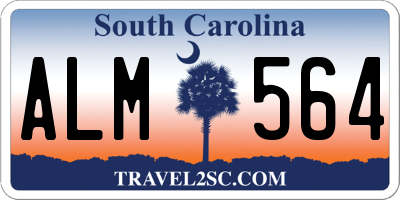 SC license plate ALM564