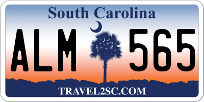 SC license plate ALM565