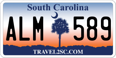 SC license plate ALM589