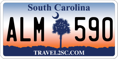 SC license plate ALM590