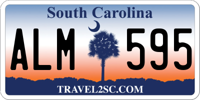 SC license plate ALM595