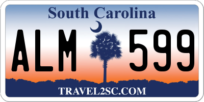 SC license plate ALM599