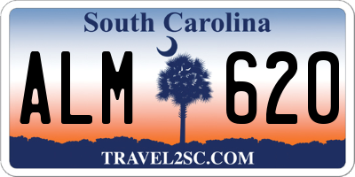 SC license plate ALM620