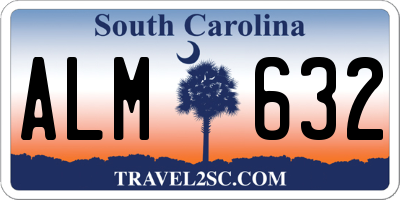 SC license plate ALM632