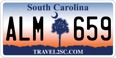 SC license plate ALM659