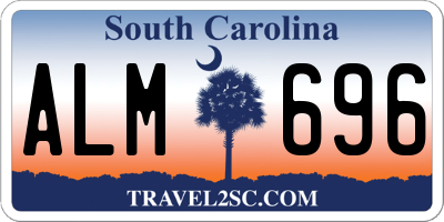 SC license plate ALM696