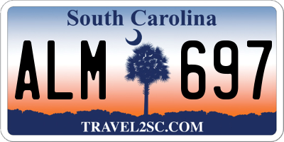 SC license plate ALM697