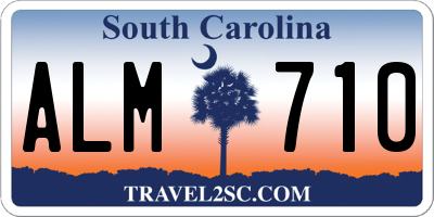 SC license plate ALM710
