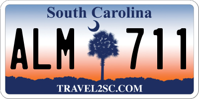 SC license plate ALM711