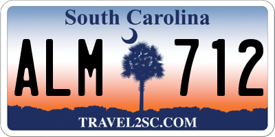 SC license plate ALM712