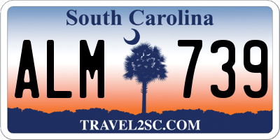 SC license plate ALM739