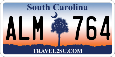 SC license plate ALM764