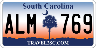 SC license plate ALM769