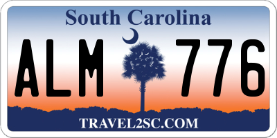 SC license plate ALM776