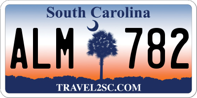 SC license plate ALM782