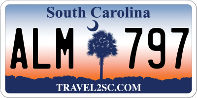 SC license plate ALM797