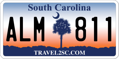 SC license plate ALM811