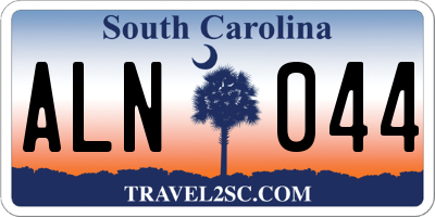 SC license plate ALN044