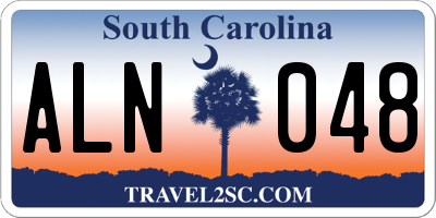 SC license plate ALN048
