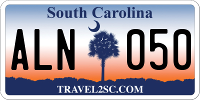 SC license plate ALN050