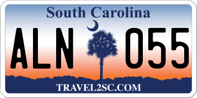 SC license plate ALN055