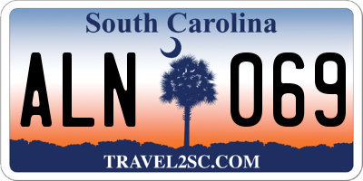 SC license plate ALN069