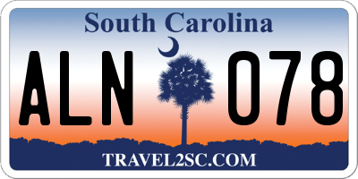 SC license plate ALN078
