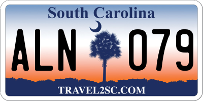SC license plate ALN079