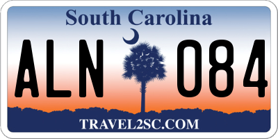 SC license plate ALN084