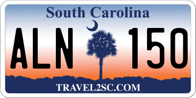 SC license plate ALN150