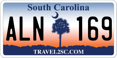 SC license plate ALN169