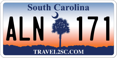 SC license plate ALN171