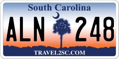 SC license plate ALN248