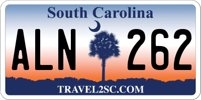 SC license plate ALN262