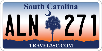 SC license plate ALN271