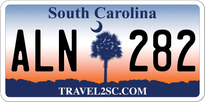 SC license plate ALN282