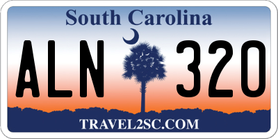 SC license plate ALN320