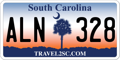 SC license plate ALN328