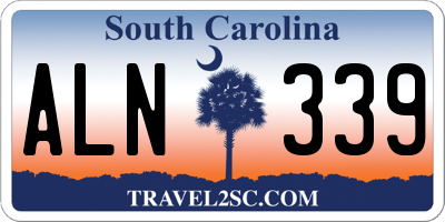 SC license plate ALN339