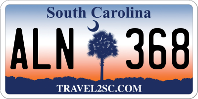 SC license plate ALN368